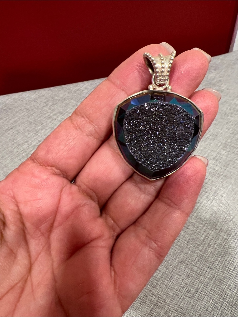 $62  Colleen Lopez Estate Pendant  Sterling Silver  Marked CL 925 India